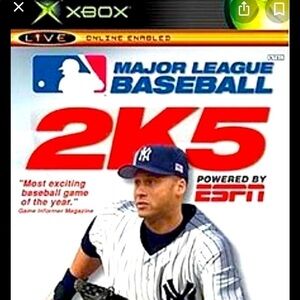 𝅺40. MAJOR League Baseball 2K5 XBOX Video Game
